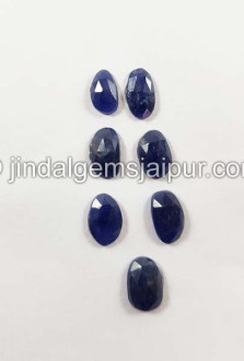 Blue Sapphire Rose Cut Slices